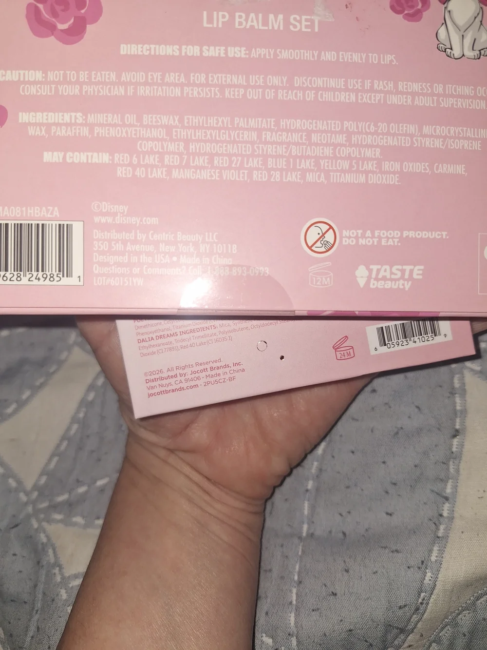 Disney Everyday Rosé Tangerine Eyeshadow Disney Lip Balm Set